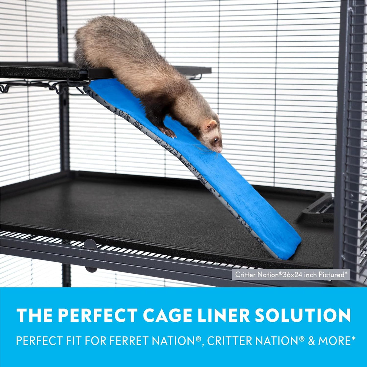 Paw Inspired® Fleece Liners for Ferret Nation, Critter Nation * Cage Ramp for Ferrets, Rats