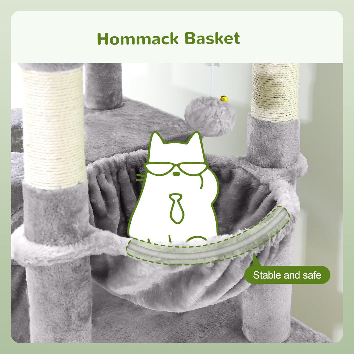 Globlazer Heavy Duty Cat Trees for Large Cats, Sturdy 72in Maine Coon Cat Tree for Large Cats 20