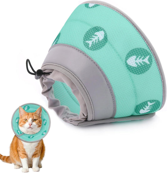 Cat Cone Collar Soft to Stop Licking After Surgery Cat Recovery Collar for Small Large Cats