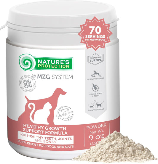 Nature's Protection Hip Joint Supplement for Dogs - Puppy Healthy Growth Mineral Supplements with