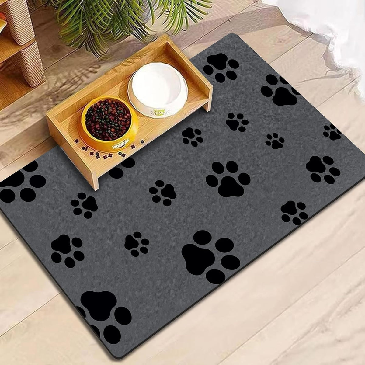 18"×30" Dog Food Mat-Absorbent Dog Mat for Food and Water, No Stains Quick Dry Cat Food Bowl Mat