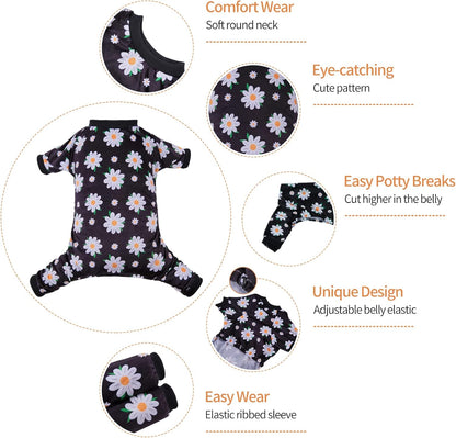 CuteBone Small Dogs Outfit Soft Puppy Onesies Pjs Dog Pajamas Pet Coat Cat Apparel Comfy Doggie