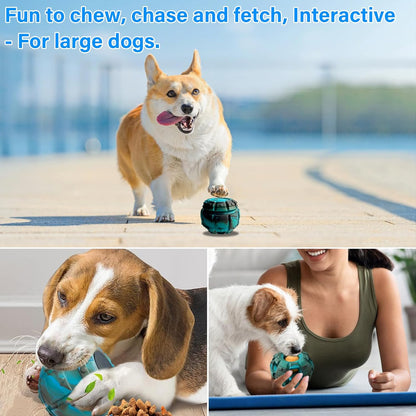 Yipetor Frozen Treat Dispensing Dog Toy - Large Chew Toy, Freezable Fillable Rubber, Reduces
