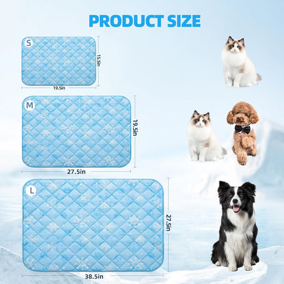 Homimp Dog Cooling Mat,27.5" x 38.5" Thicken Self-Cooling Mat for Dog Large,Internal Waterproof&
