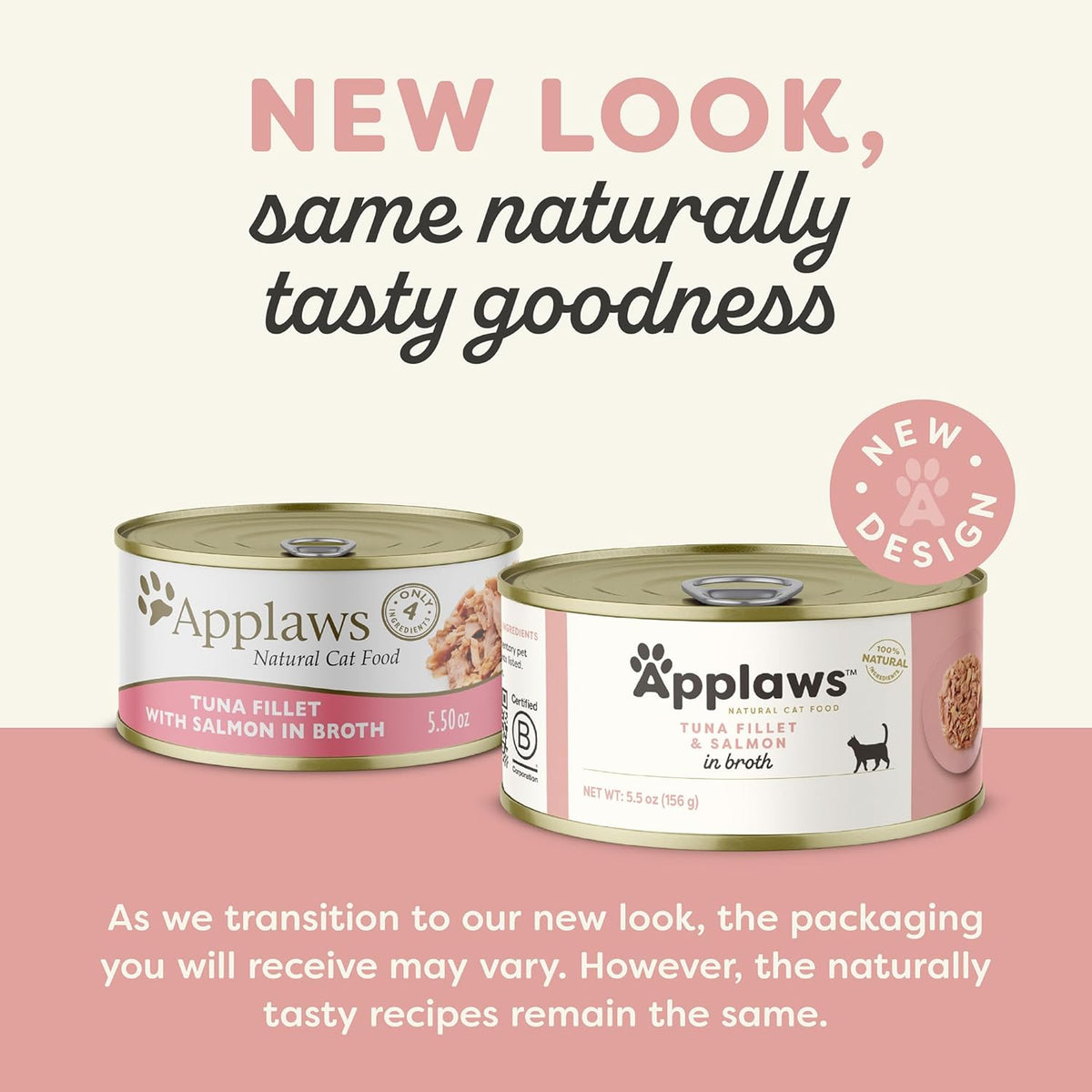 Applaws Natural Wet Cat Food in Broth, Limited Ingredient Canned Wet Cat Food, No Additives, Made