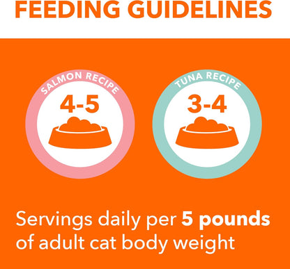 IAMS Perfect Portions Indoor Adult Wet Cat Food Cuts in Gravy Variety Pack, Salmon and Tuna