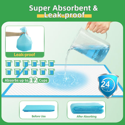 Dog Pads Extra Large 30"x36", 30-Count XXL Puppy Pads, Super Absorbent Pee Pads for Dogs