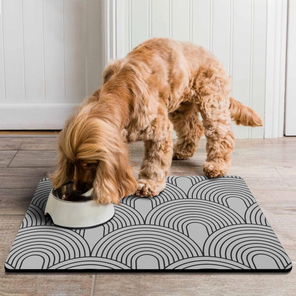 Dog Food Mats for Floors Absorbent, Pet Cat Food Mat - Quick Dry Dog Bowl Mats for Food and Water