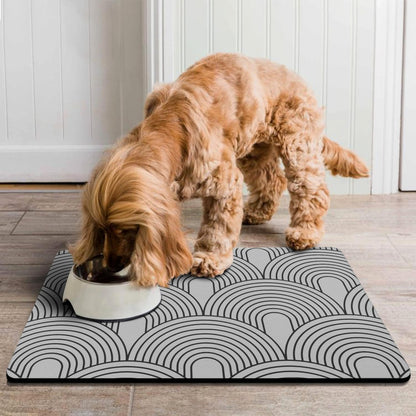 Dog Food Mats for Floors Absorbent, Pet Cat Food Mat - Quick Dry Dog Bowl Mats for Food and Water