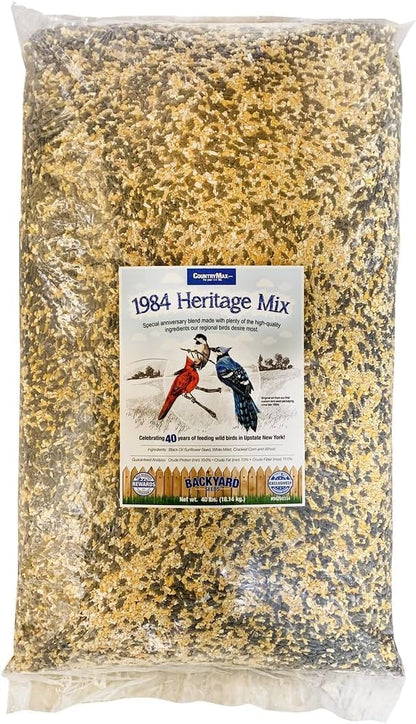 CountryMax Backyard Seeds 1984 Heritage Mix – Premium Bird Seed Blend with Black Oil Sunflower