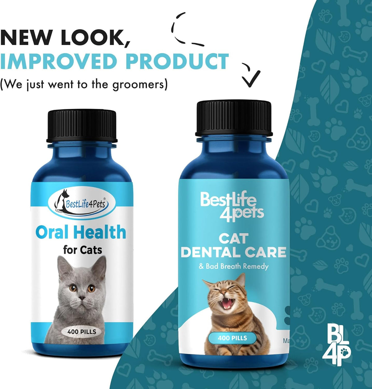 Cat Bad Breath & Oral Health Remedy, Natural Dental Care Cats Teeth, Mouth and Gums, Easy to Use
