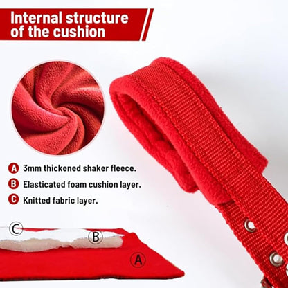Horse Halter with Wool Lining, Adjustable Halter for Horses Satin Hardware to Prevent Friction