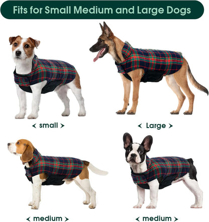 Kuoser Warm Dog Coat, Waterproof Dog Coats for X-Small Dogs, Adjustable Durable Doggie Winter