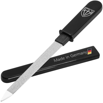 3 Swords Germany - Brand Quality Double Sided (fine & coarse) Sapphire Metal Pocket Nail File (1