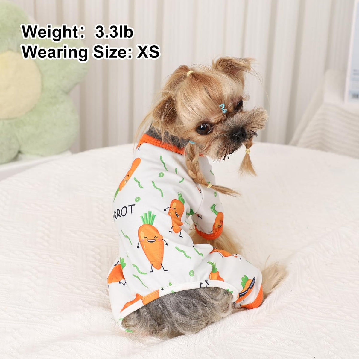 Dog Pajamas Pjs Summer Dog Clothes for Small Dogs Girl - Boy - Small Size Dogs, Soft Stretchy Puppy