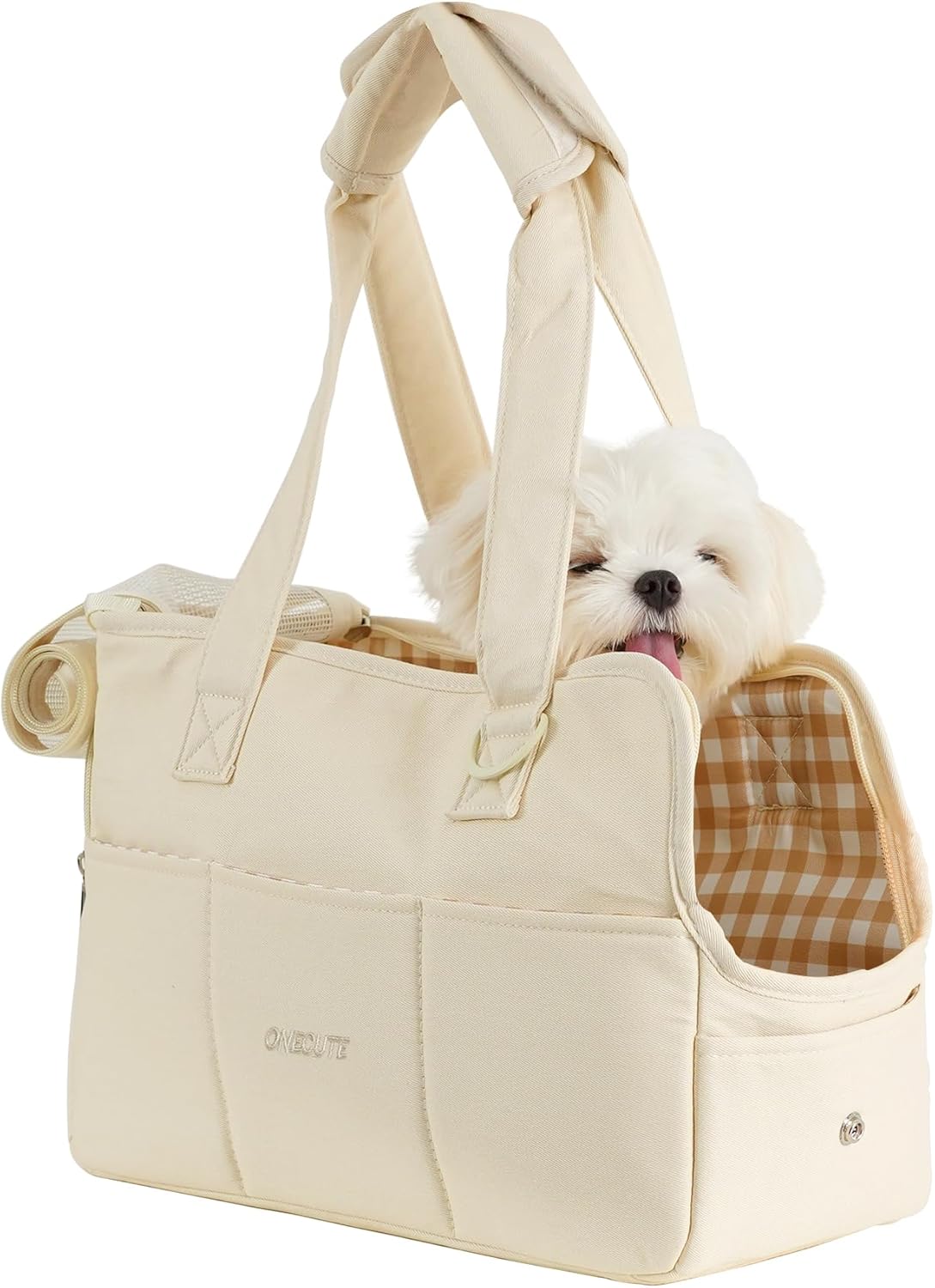 Dog Carrier for Small Dogs Rabbit cat with Large Pockets, Cotton Bag, Dog Carrier Soft Sided