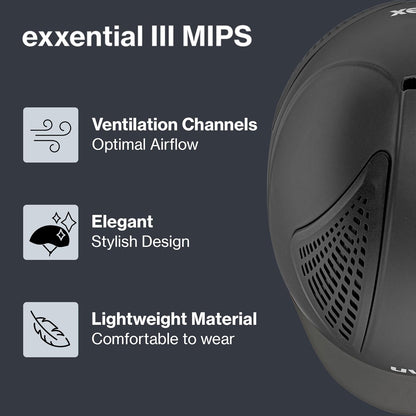 uvex exxential III MIPS - Lightweight Unisex Riding Helmet - Individual Size Adjustment