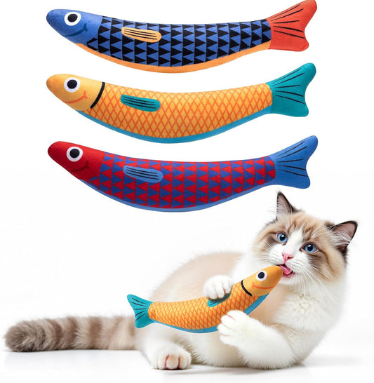 Interactive Cat Toys with[5000mg Premium A+Catnip][Baby Grade] Soft Chew Kicker Cat Toys for Indoor