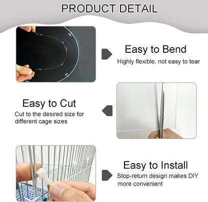 Pet Cage Liner Protection, Rabbit Cage Plastic Panels, 18 PCS Cage Urine Guard for Rabbit, Guinea