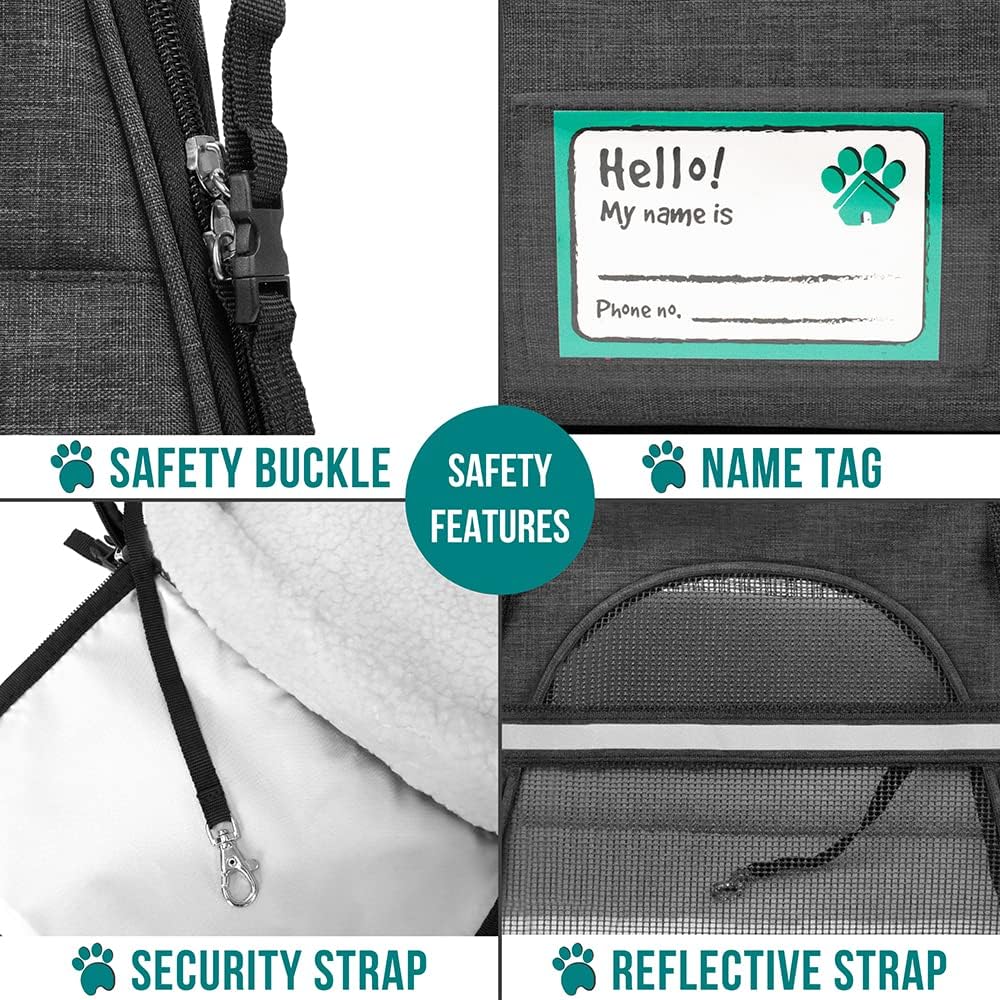 PetAmi Airline Approved Pet Carrier for Cat, Soft Sided Dog Carrier for Small Dog, Cat Travel