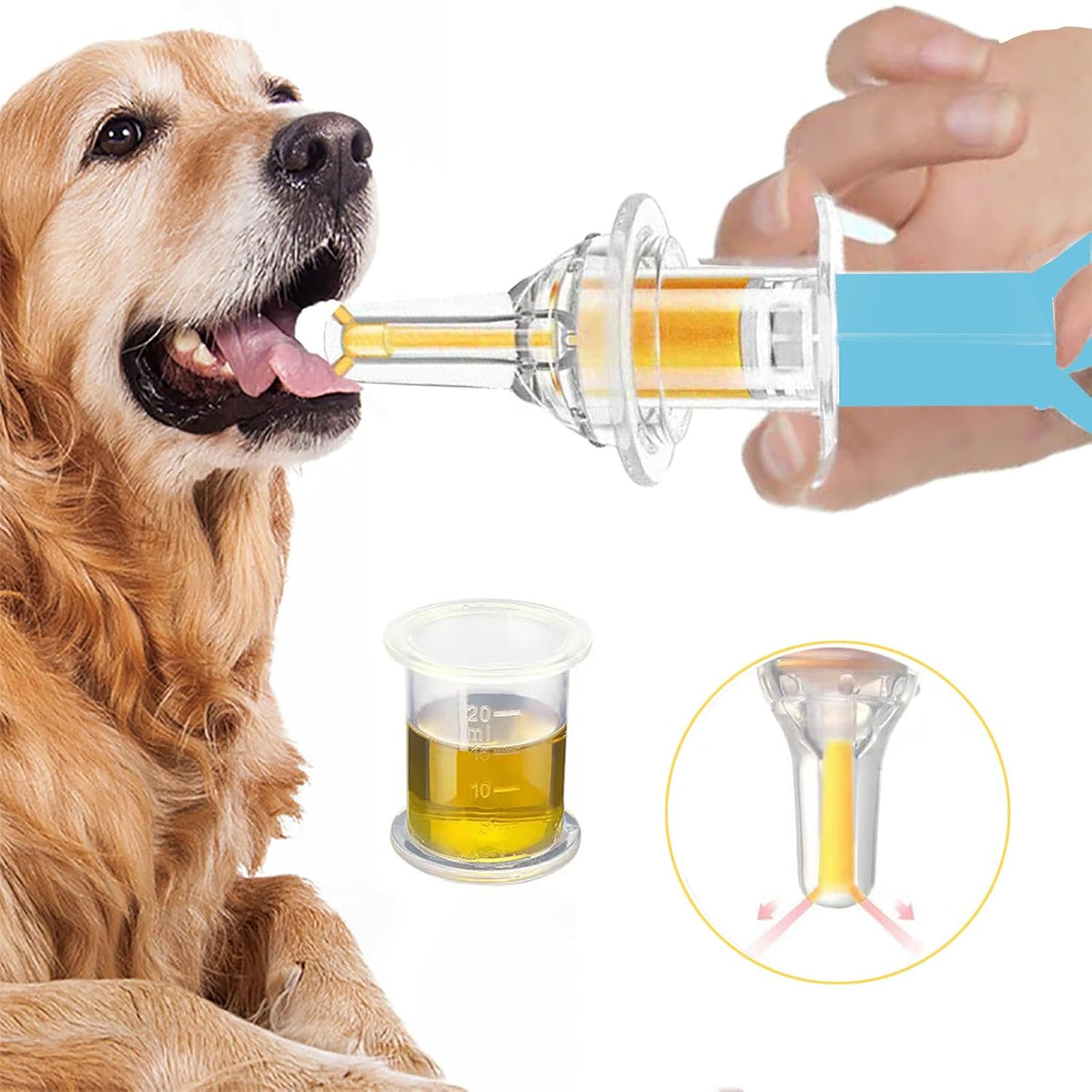 Pet Liquid Feeding Kit Pet Feeding Syringe Soft Tip, Cat Dog Syringe Bottles for Pet Feeding,Pet