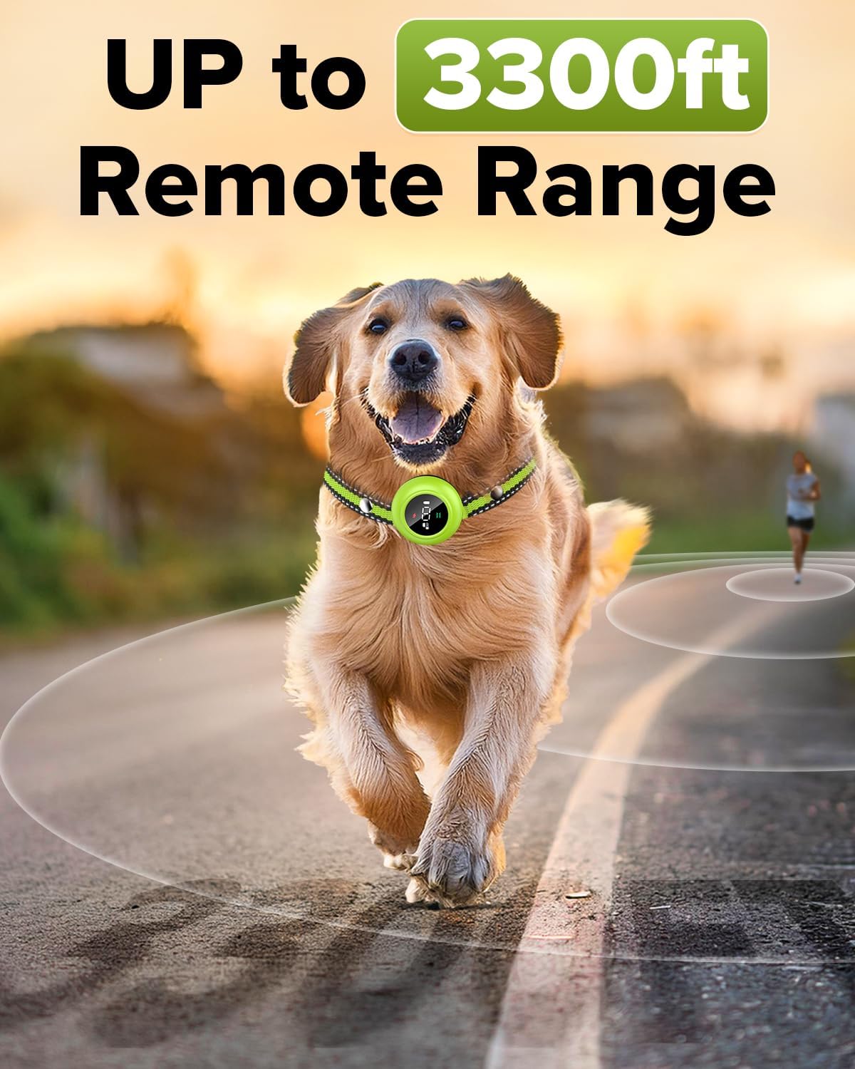 XDX 2-in-1 Dog Shock Collar & Bark Collar – 3300FT Dog Training Collar with Remote, Automatic