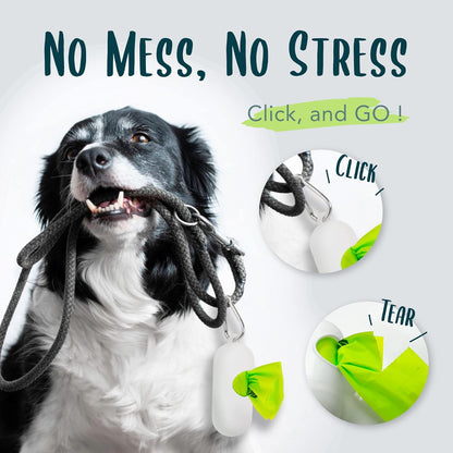 Compostable Dog Poop Bag Rolls, Doggie Poop Bags Refills, Eco-Friendly Pet Waste Bags