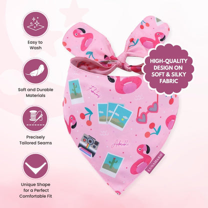 LunaMarie - Luxury Pet Birthday Bandanas -Premium & Silky Poly Fabric | 100% Handmade | Custom