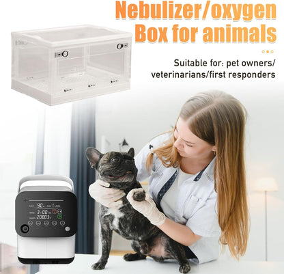 PakaLife Portable Oxygen Tank cat&Dog for pet cage,Dog&cat Inhaler,Puppy Incubator&cat