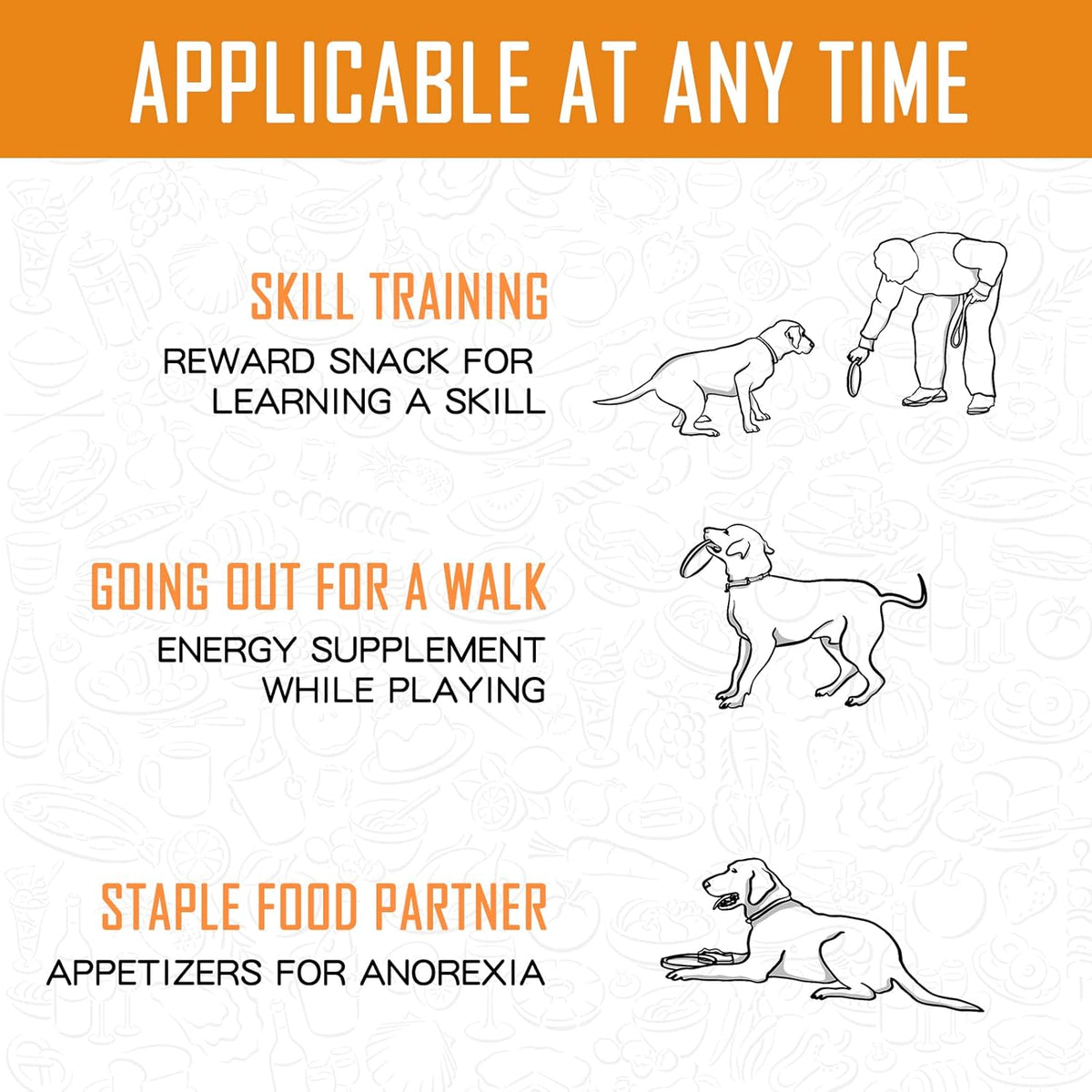 PAWUP Chicken Sweet Potato Dog Treats, Double Sweet Potato Chews with Taurine, Healthy Pet Snacks