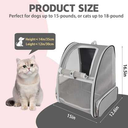 Cat Backpack Carrier,Pet Carrier Airline Approved for Small Dog Cat Puppy Kitten Bunny,Ventilated