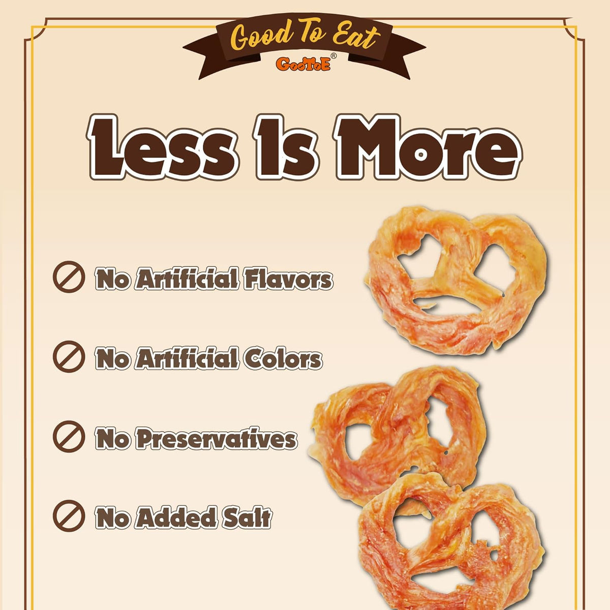 Gootoe Turkey Tendons for Dogs –All-Natural, Hypoallergenic Dog Treats, Rawhide Alternative, Long
