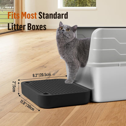 Cat Litter Box Ramp Mat with Filter Function, Cat Step Pedal Stool for Self-Cleaning Litter Box