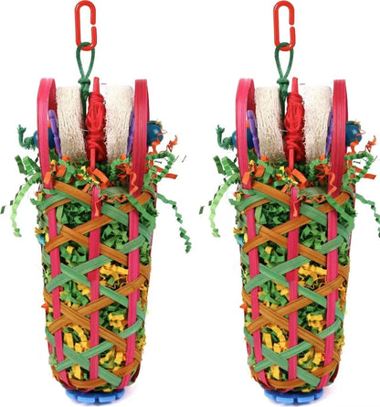 Kyouki Parakeets Toys, 2 PCS Bird Chewing Toys – Perfect for Cockatoos, Conures, Love Birds, Small