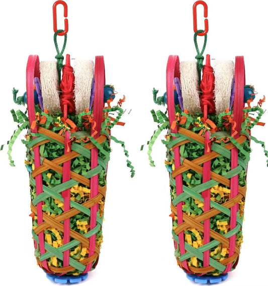 Kyouki Parakeets Toys, 2 PCS Bird Chewing Toys – Perfect for Cockatoos, Conures, Love Birds, Small
