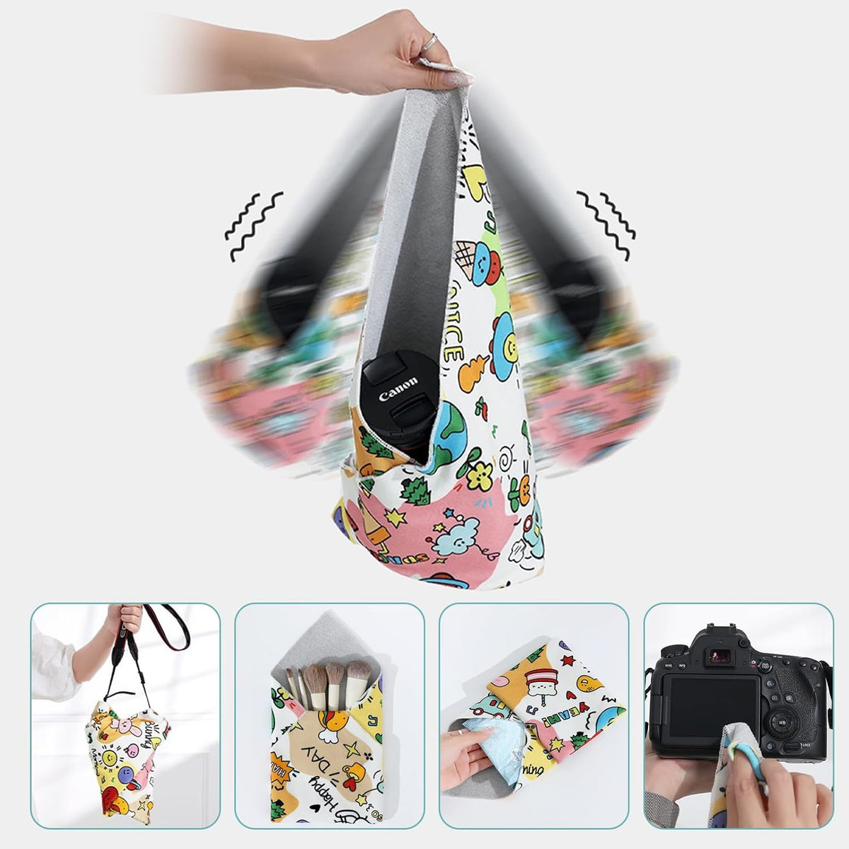 Cat Grooming Wrap, 2pcs [L+XL] Cat Restraint Wrap for Nail Clipping, Ear Cleaning, and Teeth