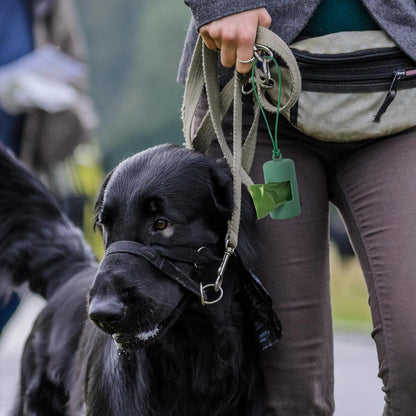 SLSON 3Pack Dog Poop Bag Holder for Leash Lightweight Pet Waste Bag Dispenser with Leash Attachment