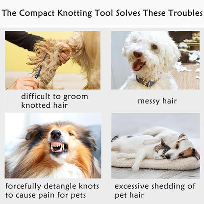 5Pcs Knotting Comb for Cats, Pet Knotting Comb De knotting comb for Dog Pet Hair Removal Tool Cat