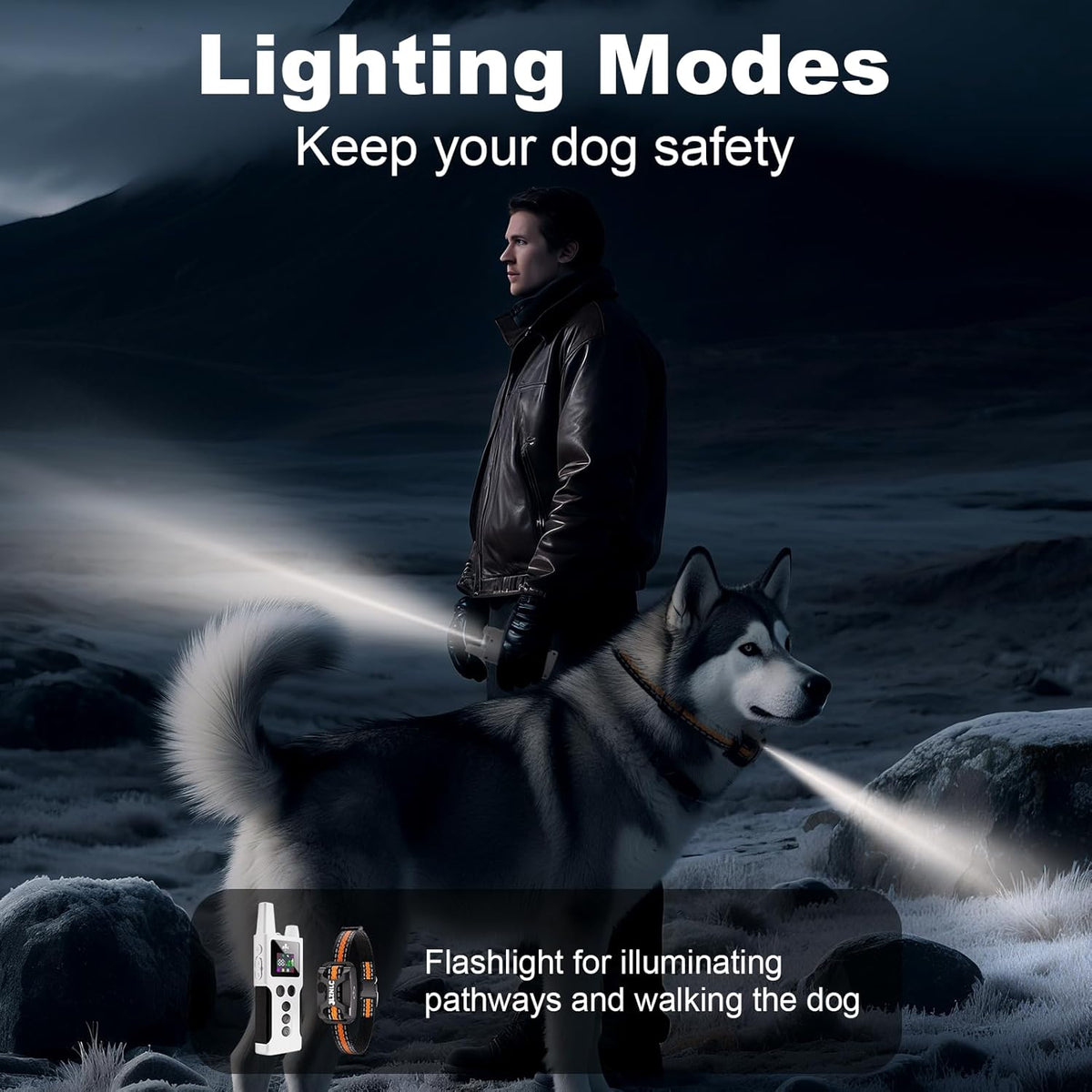 Dog Training Collar with Remote 4200FT 3 Dogs - Shock Collar for Barking Control, 4