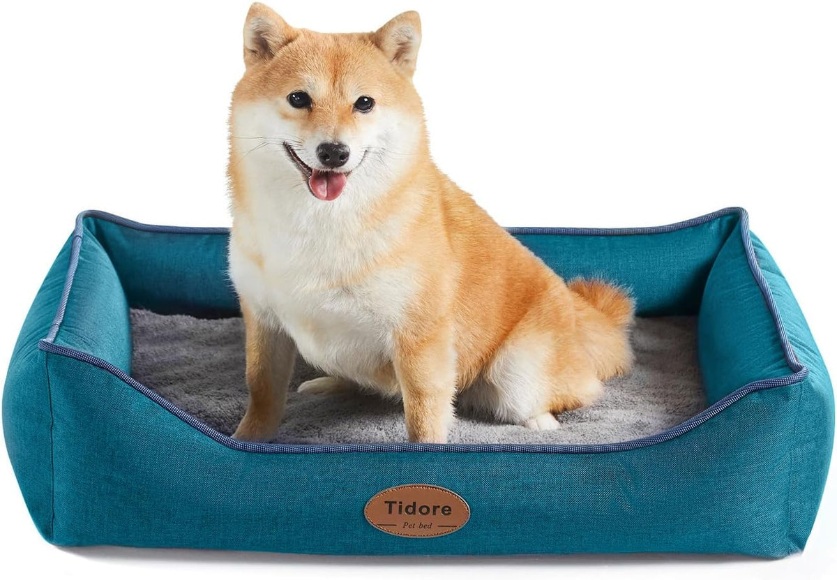 Orthopedic Dog Beds for Medium Dogs, Durable Egg Crate Foam Sofa Dog Bed wit Washable Removable