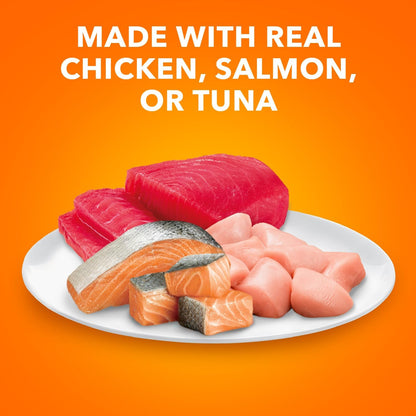 IAMS Perfect Portions Adult Wet Cat Food Cuts in Gravy, Chicken, Tuna, and Salmon Recipe Variety