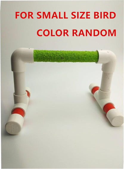 Hypeety Small Bird Parrot Stand Perch Table Top Stand Playground Grind Perch Swing Training