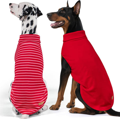 KYEESE 2Pack Dog Sweater Warm Dog Sweaters for Medium Dogs Girl Turtleneck Pet Coat Warm