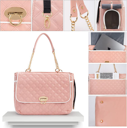 Fashion Pet Carrier Dogs Cat Small Animals Purse Bag, Leather Pet Carriers Dog Puppy Kitten Tote