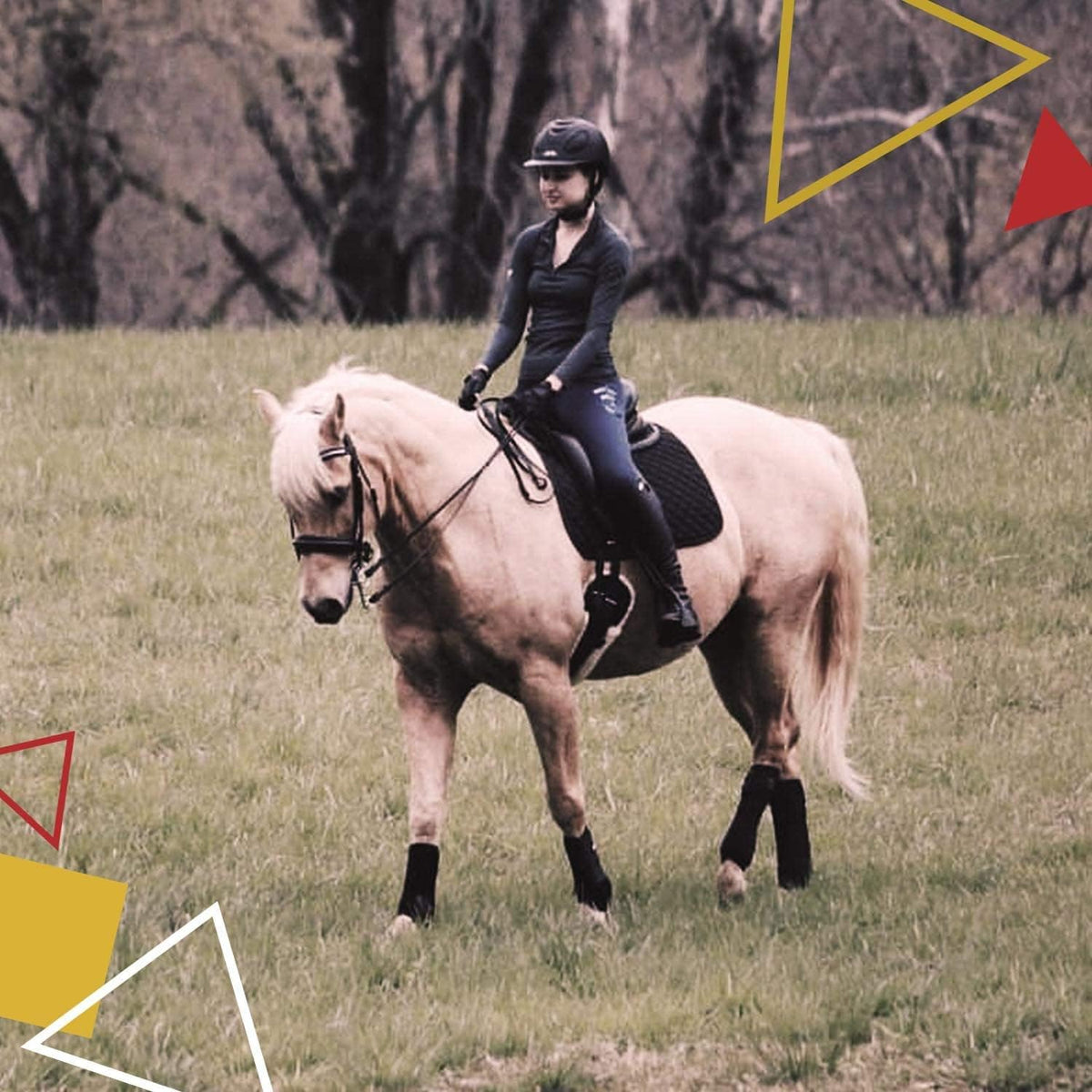 Kavallerie Elastic Fleece Bandages for Horses, Non- Slip and Snug fit Breathable Material for