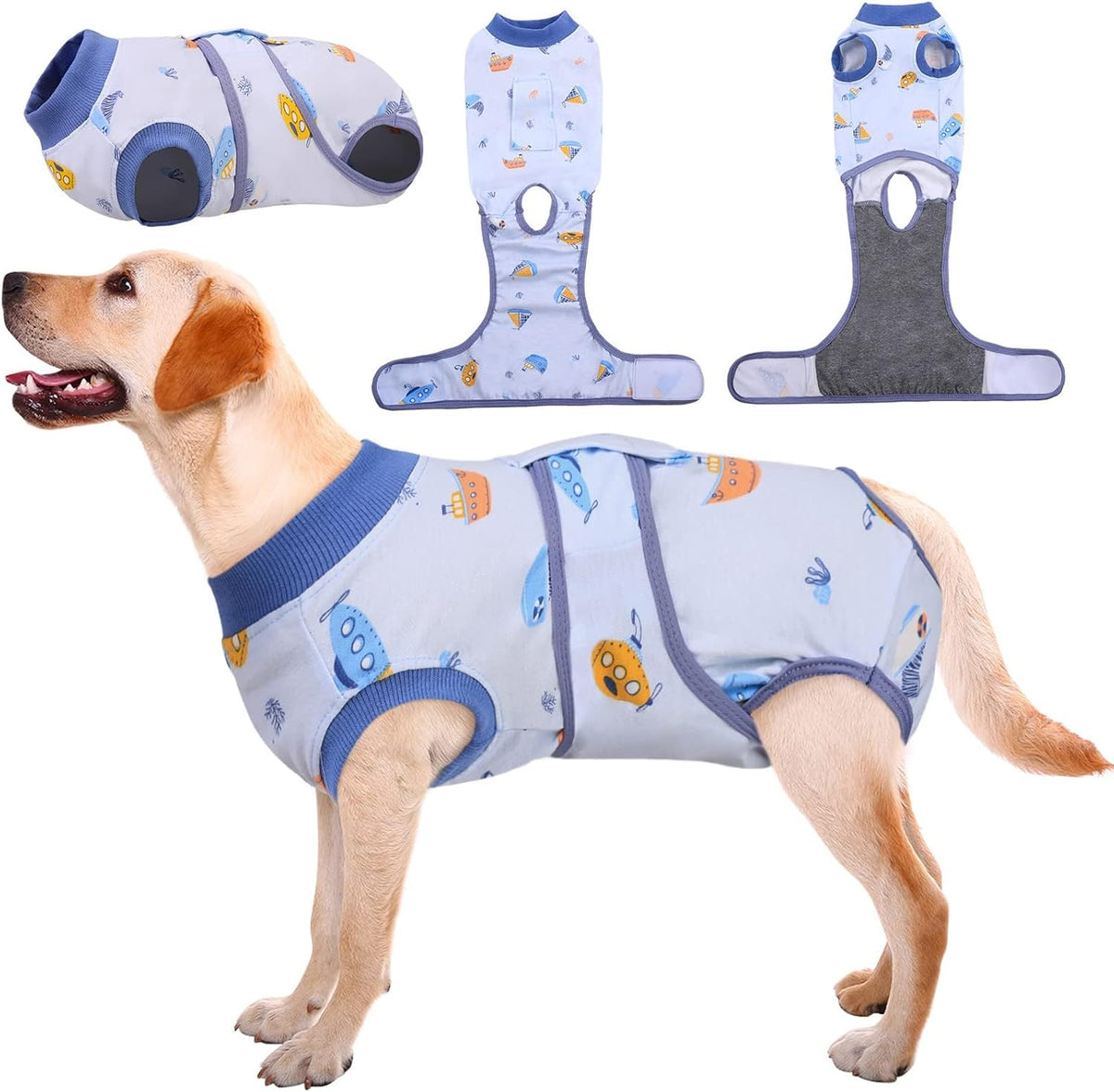 Kuoser Recovery Suit for Dogs Cats After Surgery, Professional Pet Recovery Shirt Dog Abdominal
