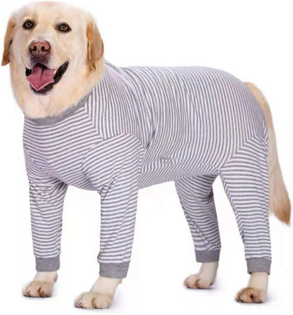 Yeapeeto Dog Onesie Surgery Recovery Suit for Large Medium Bodysuit Dogs Pajamas PJS Full Body for