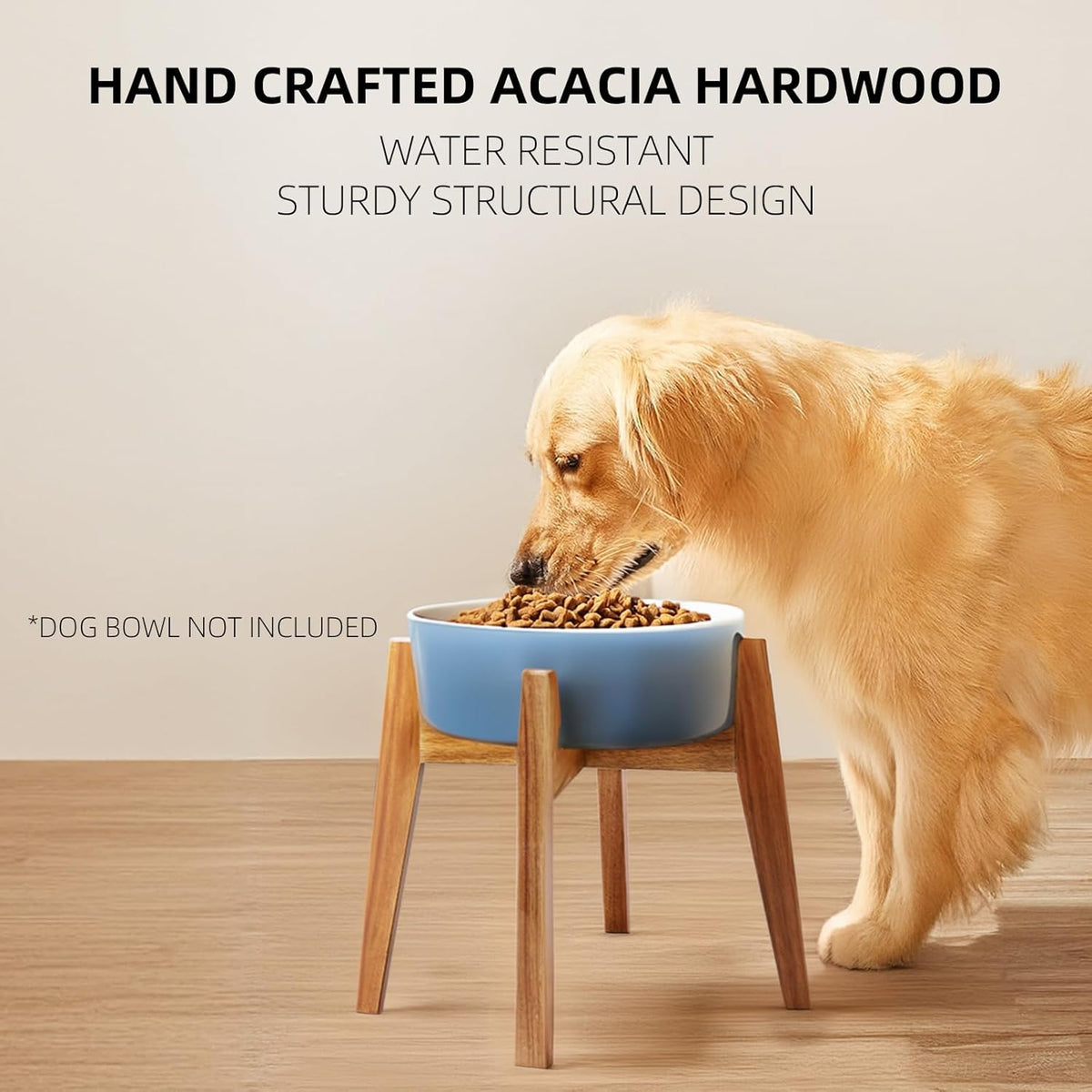Elevated Dog Bowl Stand, Xlarge Raised Dog Bowl Station for Large Breed Pets, Dog Bowl Holder Fits