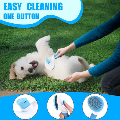 Dog Brush Grooming Kit 5PCS - Dog Brushes for Grooming, Dog Brush for Shedding,Puppy Brush and Flea