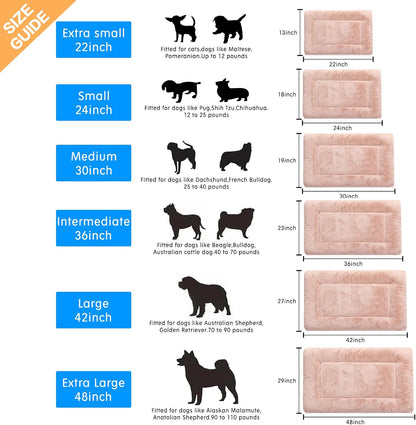 Dog Beds Crate Pad for Extra Small Dogs Ultra Soft Dog Crate Bed Washable & Anti-Slip Kennel Pad